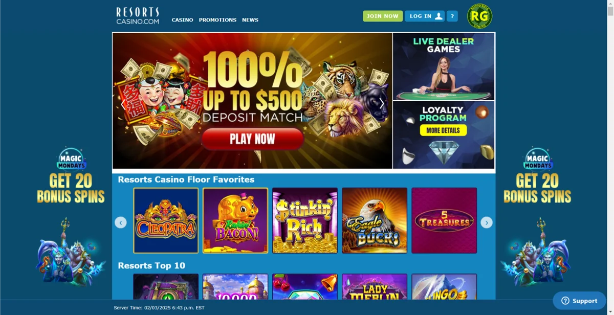 Resorts Casino Online